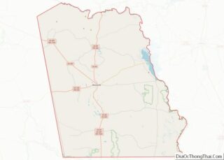 Map of Tyler County, Texas