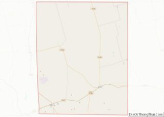 Map of Upton County, Texas