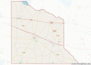 Map of Van Zandt County, Texas