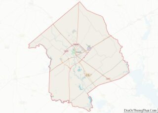 Map of Victoria County, Texas