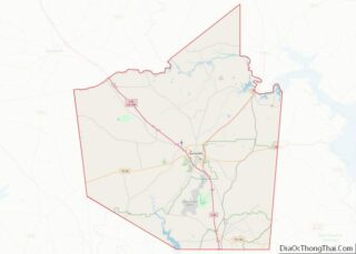 Map of Walker County, Texas