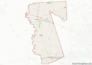 Map of Waller County, Texas