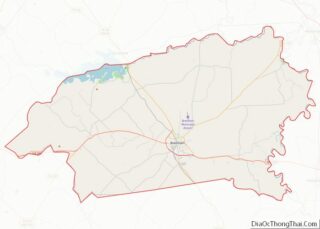 Map of Washington County, Texas