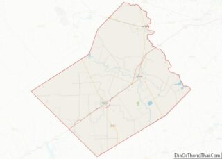 Map of Wharton County, Texas