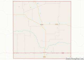 Map of Wheeler County, Texas