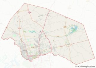 Map of Williamson County, Texas