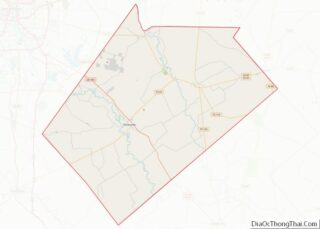 Map of Wilson County, Texas