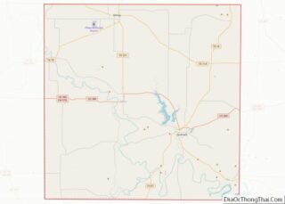 Map of Young County, Texas