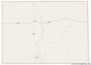 Map of Zavala County, Texas