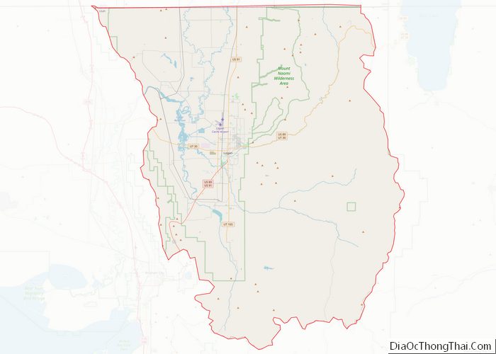 Map of Cache County