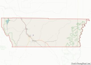 Map of Carbon County, Utah