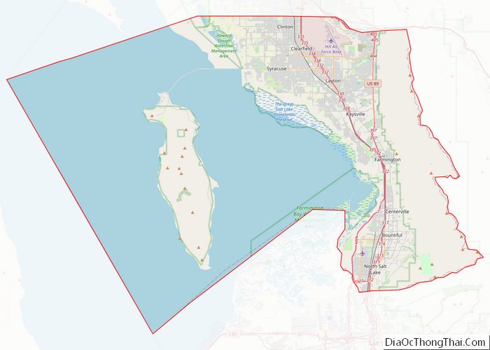 Map of Davis County