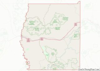 Map of Grand County, Utah