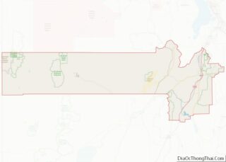 Map of Juab County, Utah