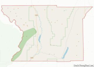 Map of Piute County, Utah