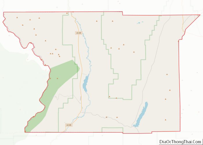 Map of Piute County