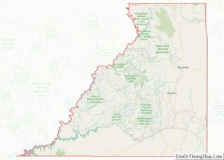 Map of San Juan County, Utah