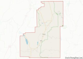 Map of Sanpete County, Utah