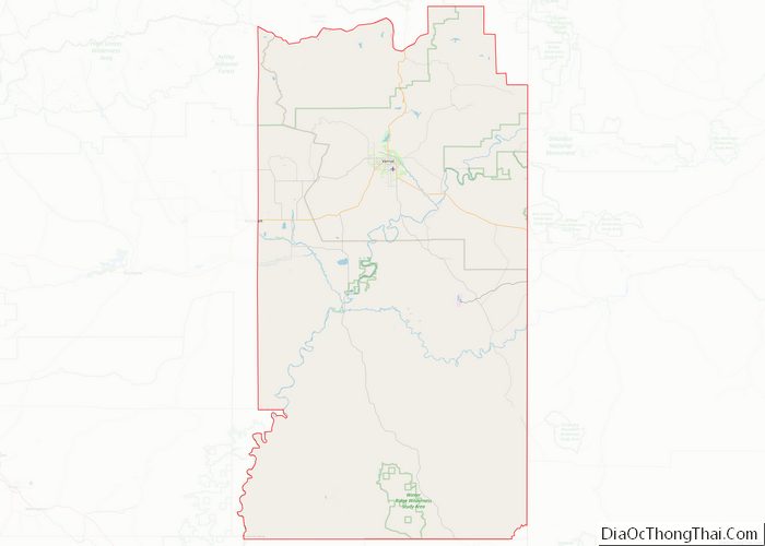 Map of Uintah County