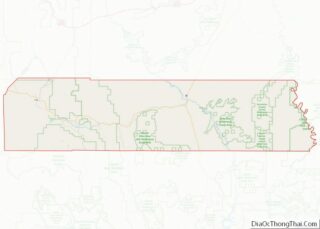 Map of Wayne County, Utah