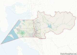 Map of Weber County, Utah