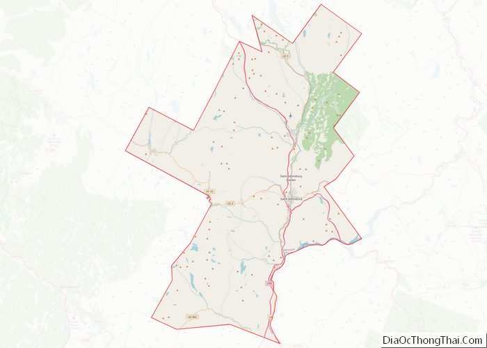 Map of Caledonia County