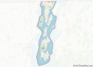 Map of Grand Isle County, Vermont