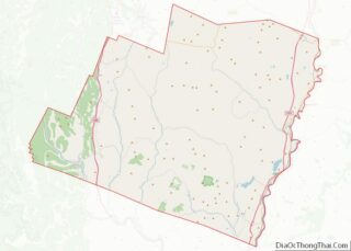 Map of Orange County, Vermont