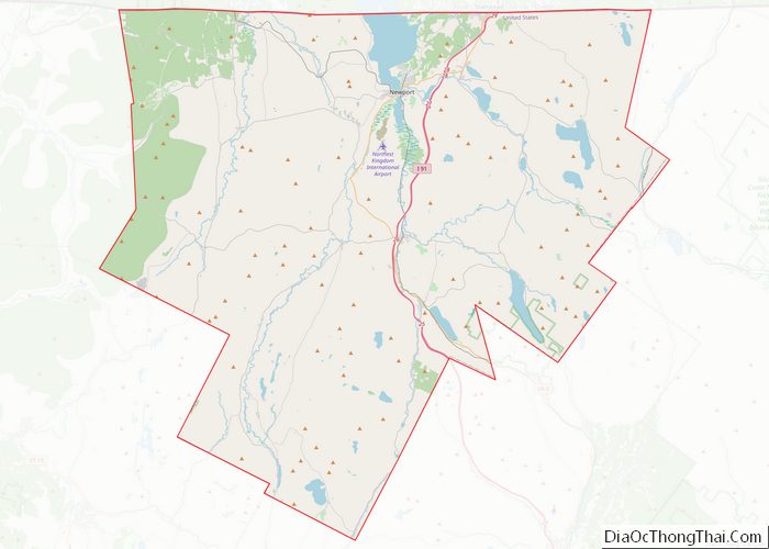 Map of Orleans County