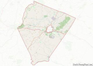 Map of Albemarle County, Virginia