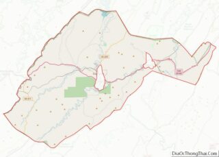 Map of Alleghany County, Virginia