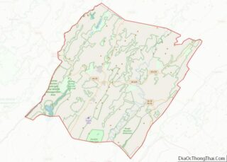 Map of Bath County, Virginia