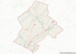 Map of Botetourt County, Virginia