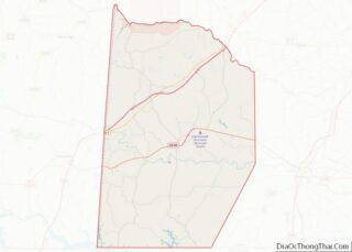 Map of Brunswick County, Virginia