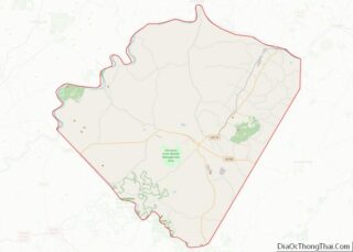 Map of Buckingham County, Virginia