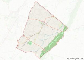 Map of Clarke County, Virginia