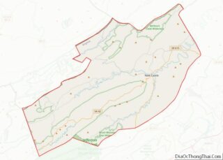 Map of Craig County, Virginia