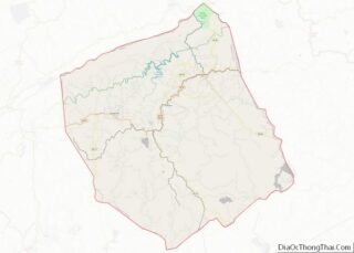 Map of Dickenson County, Virginia