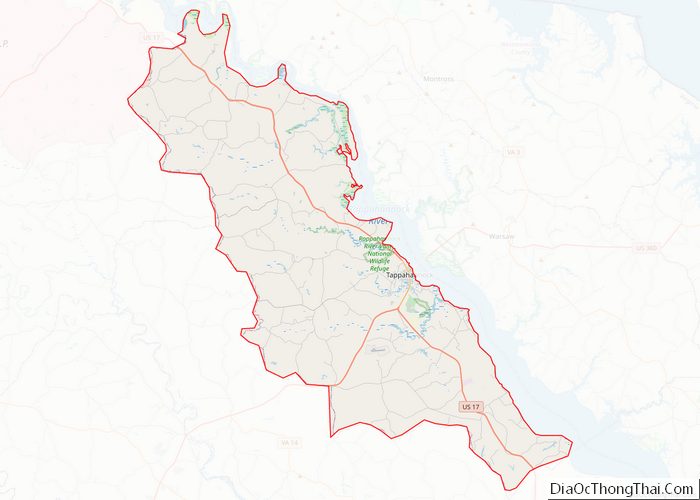Map of Essex County