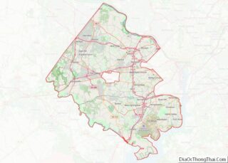 Map of Fairfax County, Virginia