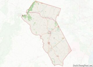 Map of Fauquier County, Virginia