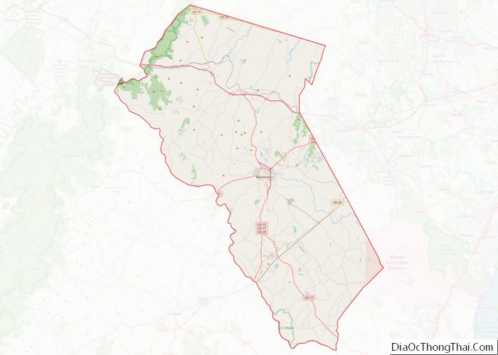 Map of Fauquier County