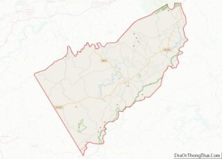 Map of Floyd County, Virginia