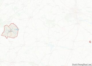 Map of Franklin County, Virginia