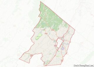 Map of Frederick County, Virginia