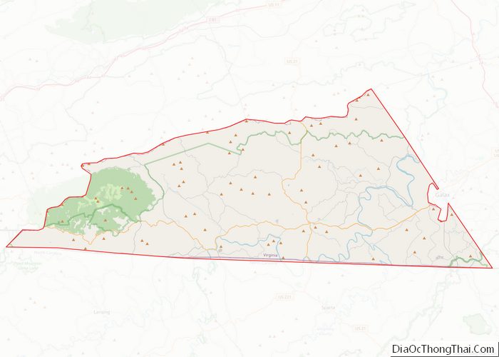 Map of Grayson County