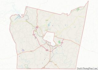 Map of Henry County, Virginia