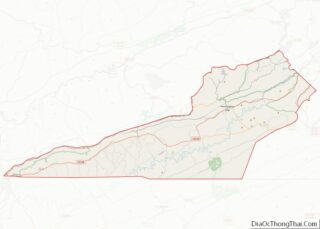 Map of Lee County, Virginia