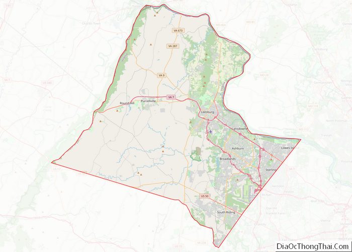 Map of Loudoun County