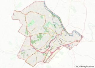 Map of Lynchburg City, Virginia